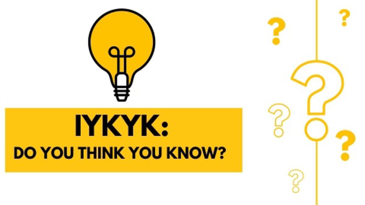IYKYK: Do You Think You Know? image number 0